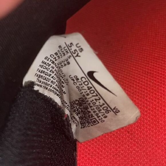 Nike Phantom | VSN Vision 2 Elite FG Crimson White Red Indoor Soccer Cleats 5.5Y - Picture 7 of 13